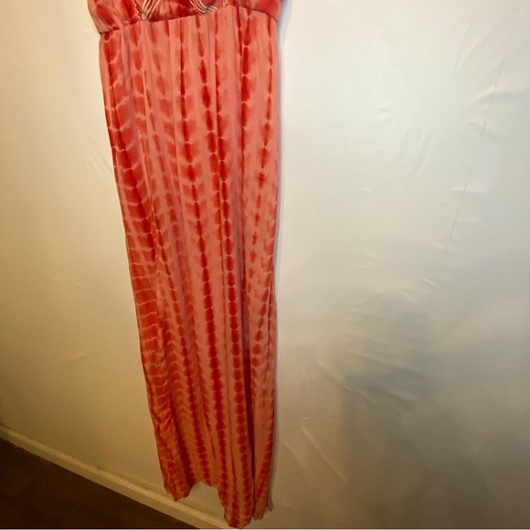 Flying Tomato Coral Tie Dye Women’s Boho Embroidered Maxi Dress SZ S - Picture 7 of 15